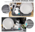 4-in-1 Dish Drying Rack Kitchen Folding Draining Dish Fork Storage Rack Drying Dish Sink Rack With Dish Mat