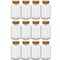 12 Pieces 4OZ Spice Jar Containers with Labels Funnel, Wooden Lid