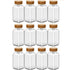 12 Pieces 4OZ Spice Jar Containers with Labels Funnel, Wooden Lid