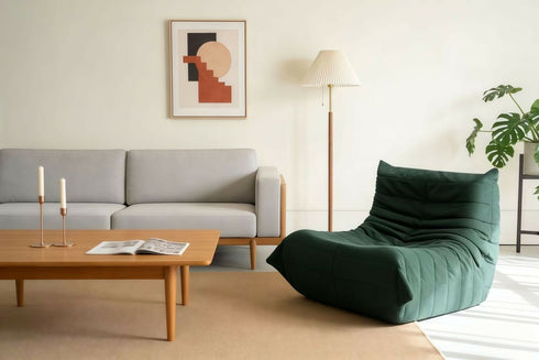 Modern Minimalist Flooring, Sofa, Beanbag Chair, Adult Size, Memory Foam