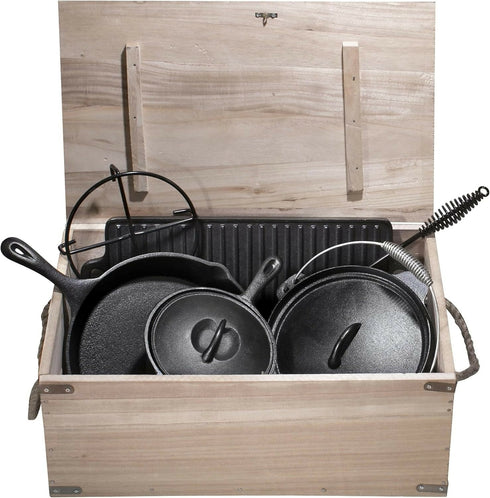 8 Piece Heavy Cast Iron Pots Set