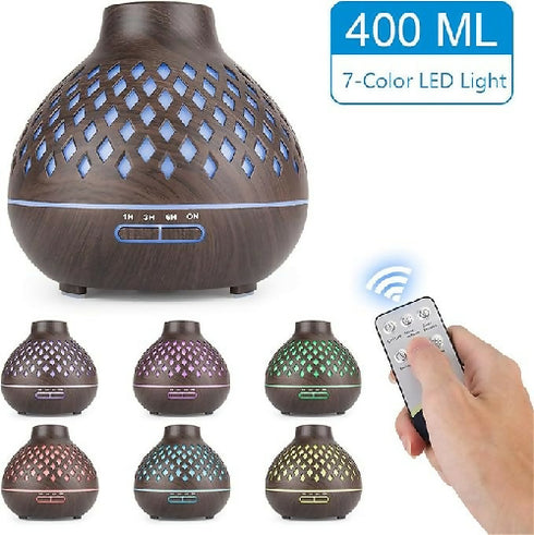 Humidifier Ultrasonic Oil Burner with 7 Colors LED