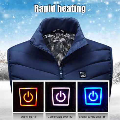 Unisex Winter Windproof Lightweight Electric Thermal Body Warmer.