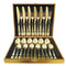 24 Piece Gold Cutlery Set