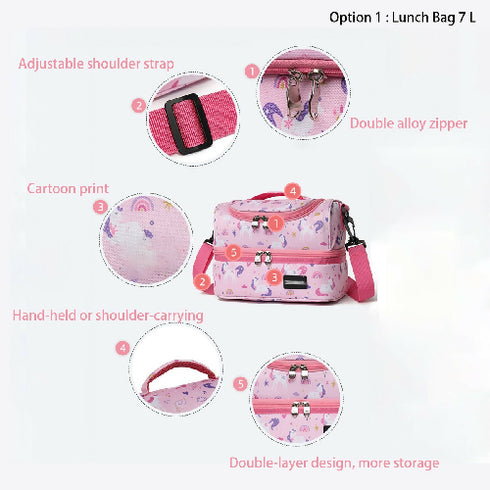 Cartoon Lunch Bag for Kids & Teenagers