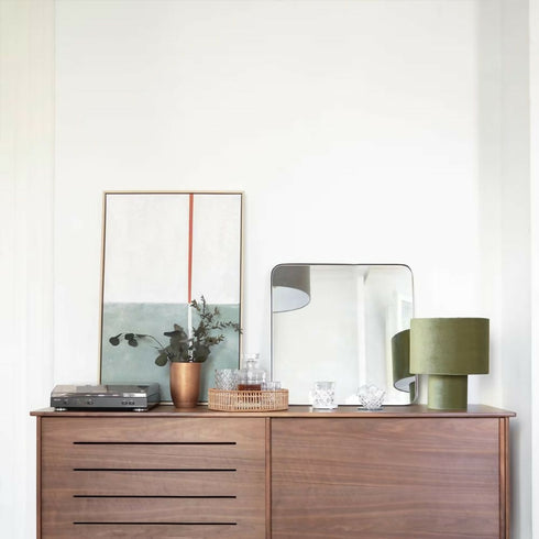 Space Saving Night Table Lamp - 31.5cm - Grey