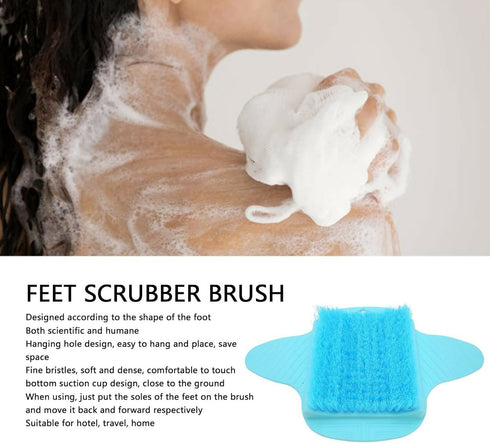 Shower Foot Scrubber Comfortable Touch Scientific Hanging Hole Type Fine Bristles Household Foot Cleaning Brush