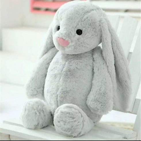 Plush Long Eared Bunny Rabbit-Lovely Soft Toy - Grey