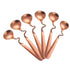 Set of 6 Creative Hanging Coffee Spoon Stirring Spoon Tea Spoon - 14.5CM - Rose Gold