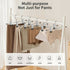 10 Pack Pants Hangers Skirts Hangers With Metal Clip & 360 Swivel Hooks