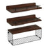 Brown-Black Bathroom Furniture Set