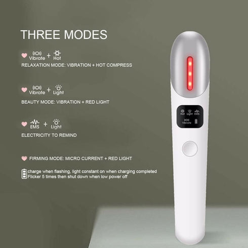 Warm Eye Massage Micro Current Vibration Eye Massager