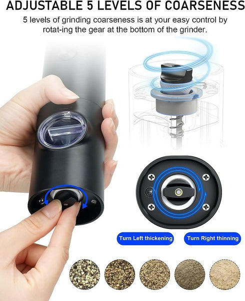 Electrical Salt and Pepper Grinder With LED