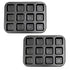 BWH-670 12-Hole Corrugated Square Pan