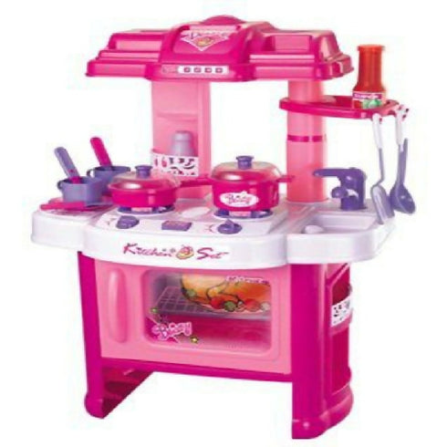 Toy Box Playing Big Kitchen Cook Set Toy Kids