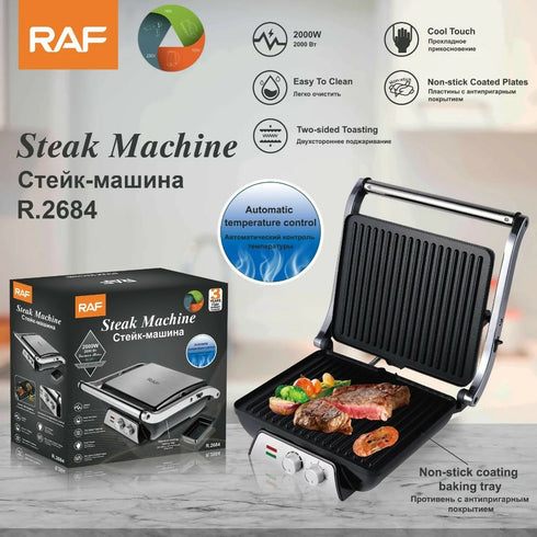 High Quality Household Electric Steak Grill Pan Panini Press Sandwich Maker