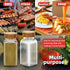 12 Pieces 4OZ Spice Jar Containers with Labels Funnel, Wooden Lid