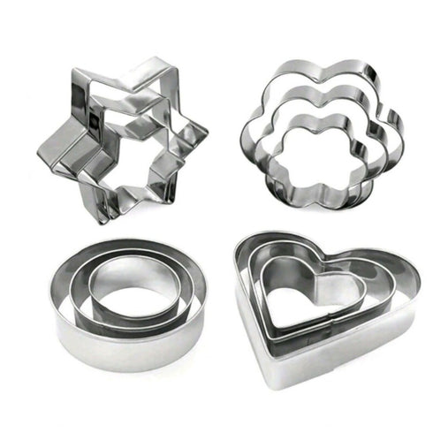 D-A8 Stainless Steel Cookie Cutter -12Pcs
