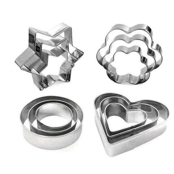 D-A8 Stainless Steel Cookie Cutter -12Pcs
