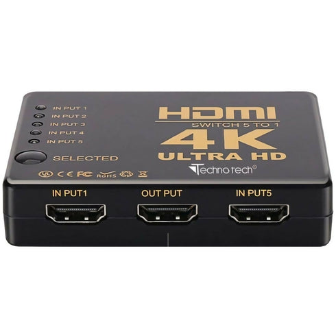 4K Ultra HD HDMI Switch With Remote