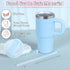 14 Oz Tumbler with Handle and Straw for Kids