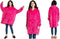 Hoodie Ultra Plush Blanket, One Size fits all for kids - dark pink