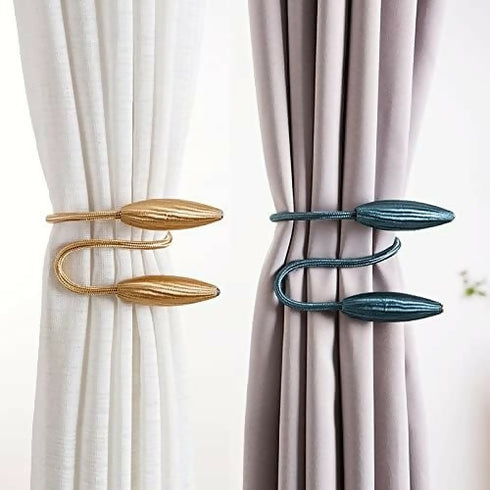 2 Pack Curtain Tiebacks -Dark Brown