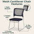 Compact Computer Chair - Breathable, Space-Saving