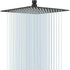 Black square shower top spray 6 inches