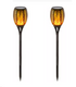 2 Pack - Solar Outdoor Garden Torch Flame Light