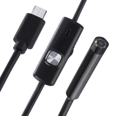 Type-C Soft wire Endoscope Snake Tube Inspection Camera with 6 LED for OTG Android Phone, Lens Diameter: 7mm, Length: 5m Soft Cable