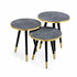 Round Nesting Coffee Table - 3-Tier, Space-Saving
