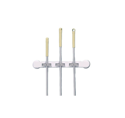 Broom Holder Wall Mount - White