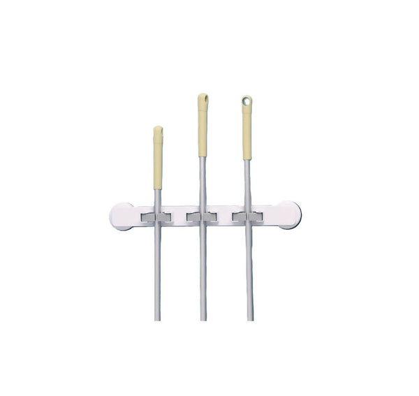 Broom Holder Wall Mount - White