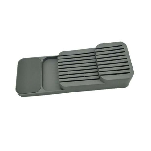 Modern Design Flatware Knife Cutlery Plastic Drawer Storage Organizer