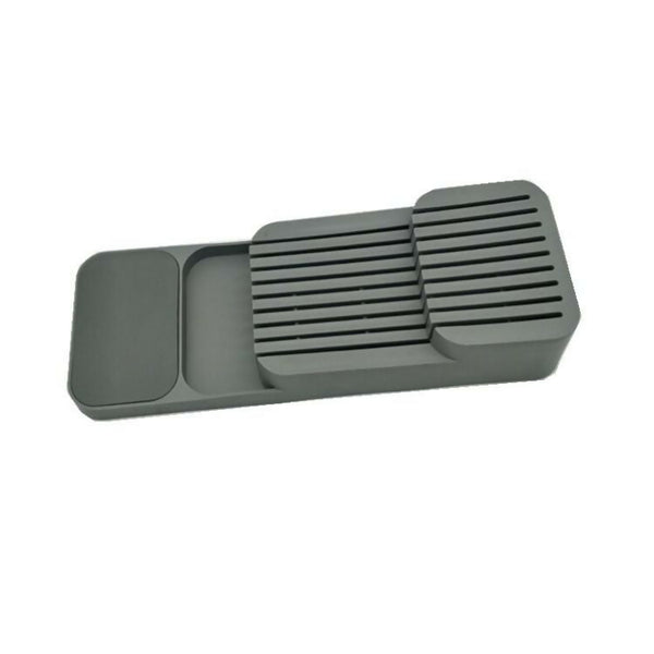 Modern Design Flatware Knife Cutlery Plastic Drawer Storage Organizer