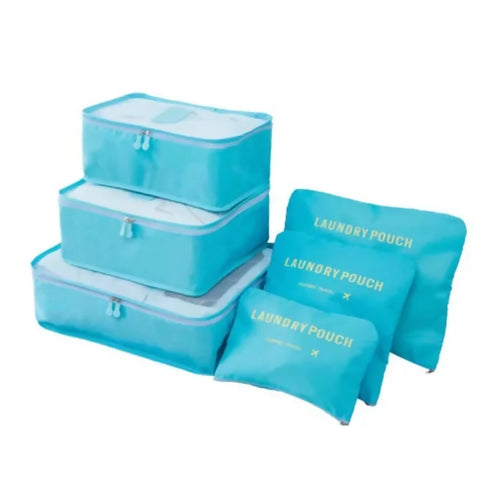 6 Set Packing Cubes Luggage Packing Organizers for Travel Accessories