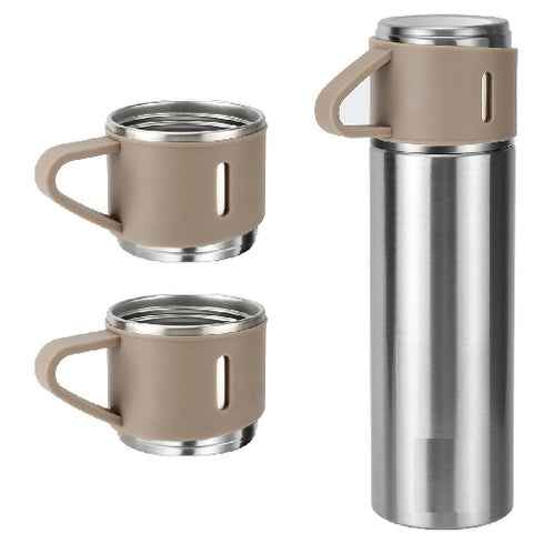 Thermal Insulated Travel Flask Set-Cream