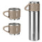Thermal Insulated Travel Flask Set-Cream