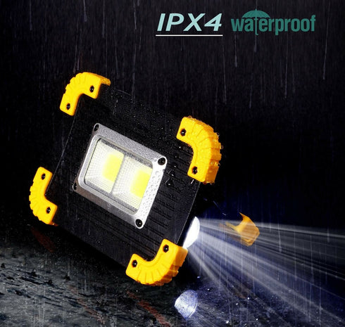 Portable LED Work Light, Rechargeable Floodlight