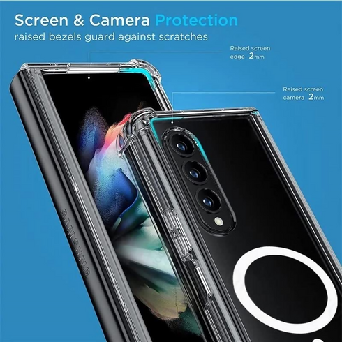 Wireless Charging Supported Back Cover for Samsung Galaxy Z Fold 3