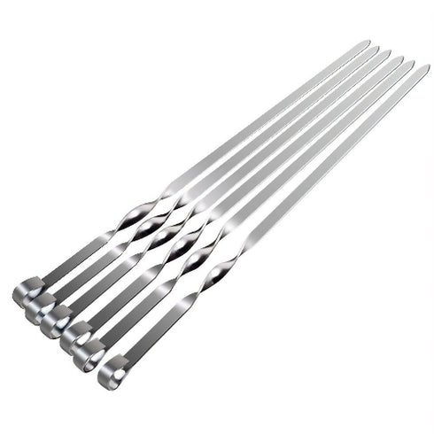 Reusable Grilling Stainless Steel Barbecue Skewers