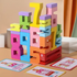 Montessori Mathematics Blocks Kids Wooden Number Learning Educational Puzzle Blocks