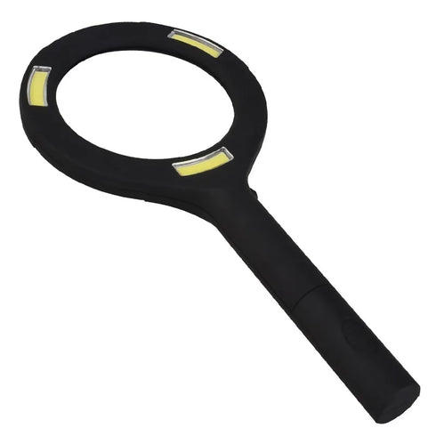 COB LED Lighted Handheld Magnifier with 3 LED Lights