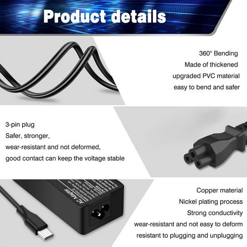Universal 90W Type-C Laptop Charger