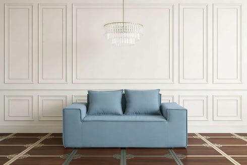 Modern minimalist compressed sofa, all-sponge premium quality.