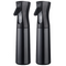 2 Spray Bottle, 300 ml Fine Mist Spray Bottle Sprayer for Hair Gardening - Black