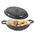 30CM Cast Iron Shallow Casserole black