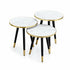 Round Nesting Coffee Table - 3-Tier, Space-Saving