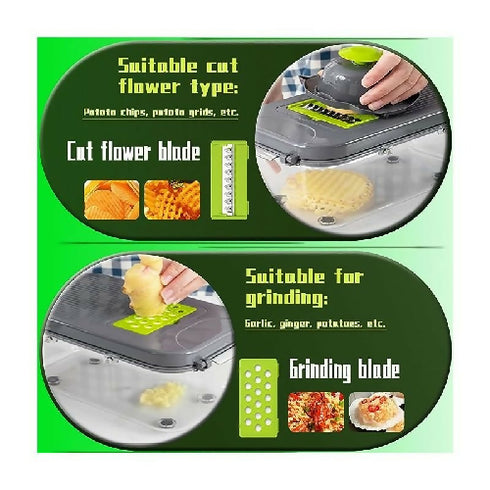22-Piece Kitchen Multifunctional Vegetable Cutter